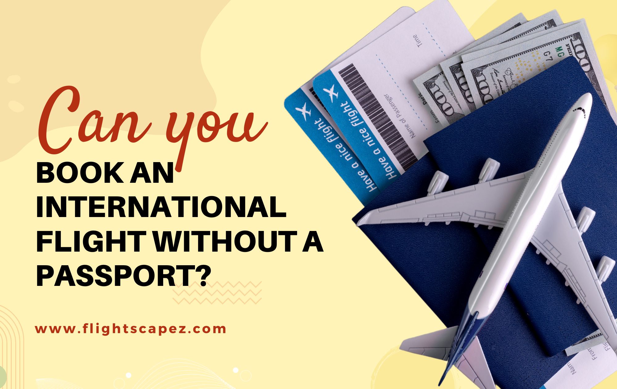 Can you book an international flight without a passport